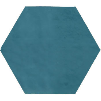 Mosaic House Moroccan tile Mosaic Hex 6x6 28 Teal  solid  